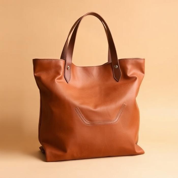 Bolso de cuero curtido